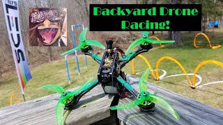 F R E E D O M! ????Drone Race Training ???? Backyard JUNGLE GYM for quads!