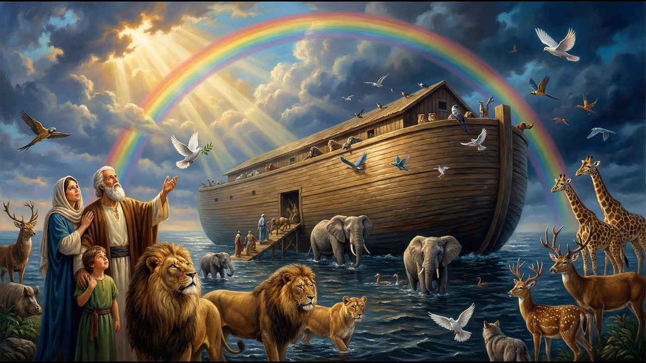 🌈A Promessa de D:A Arca de Noé e o Renascimento da Humanidade🌈🕊️Noé e o Dilúvio:Uma História de Fé🕊️