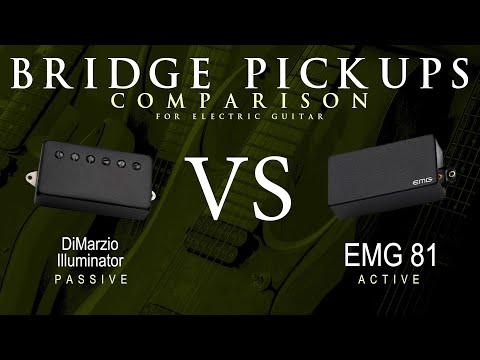 DiMarzio ILLUMINATOR vs EMG 81 - Bridge Guitar Pickup Comparison Tone Demo