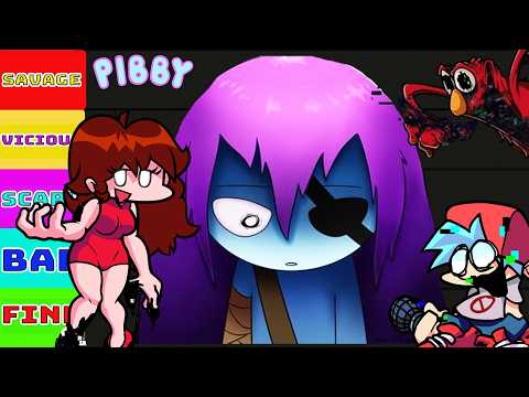 All Pibby Characters Ranked From Most Dangerous to Least Dangerous in fnf