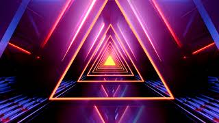 Abstract Neon Triangle vj Motion Background Video - vj loops for dj movieng background 2020
