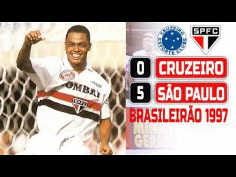 Dodô faz os 5 gols na goleada do São Paulo sobre o Cruzeiro (Brasileirão 1997)