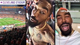J.R. Smith Goes Wild & Shirtless At Browns Game After They Finally Win