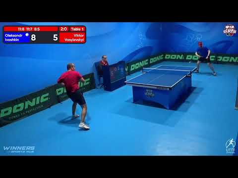 18:30 Oleksandr Ivashkin 3 - 0  Viktor Vasylevskyi West 3 WIN CUP 11.10.2022 | TABLE TENNIS WINCUP
