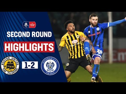 Morley Penalty Seals Third Round Spot | Boston United 1-2 Rochdale | Emirates FA Cup 19/20