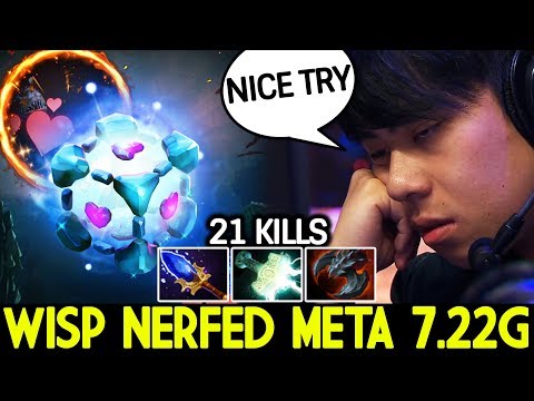 ANA [IO] Wisp Get Nerfed But He Still Show Imba Carry Hero 7.22 Dota 2