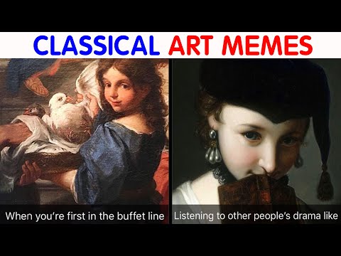 Hilarious Classical Art Memes That Deserve A Museum Of Their Own|| video compilation #46
