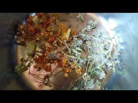 Delicious herbal tea made from lime and thyme