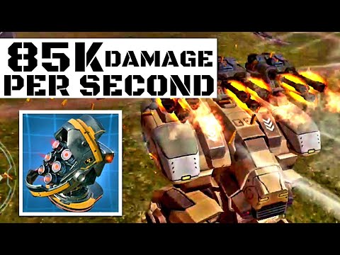 War Robots-FURY AVENGER Nuclear Reactor Is A Beast!-Highest DPS Possible