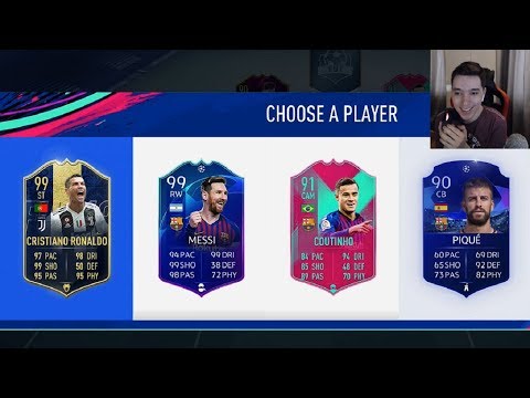 DRAFT CU RONALDO TOTY 99 SI LIONEL MESSI 99 UCL !!! FIFA 19 ROMANIA !!!