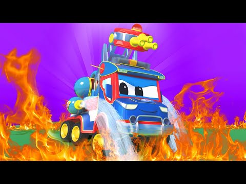 Crtići sa autima za djecu -  VATROGASNI KAMION HEROJ ne može sam ugasiti VATRU - Super Kamion !