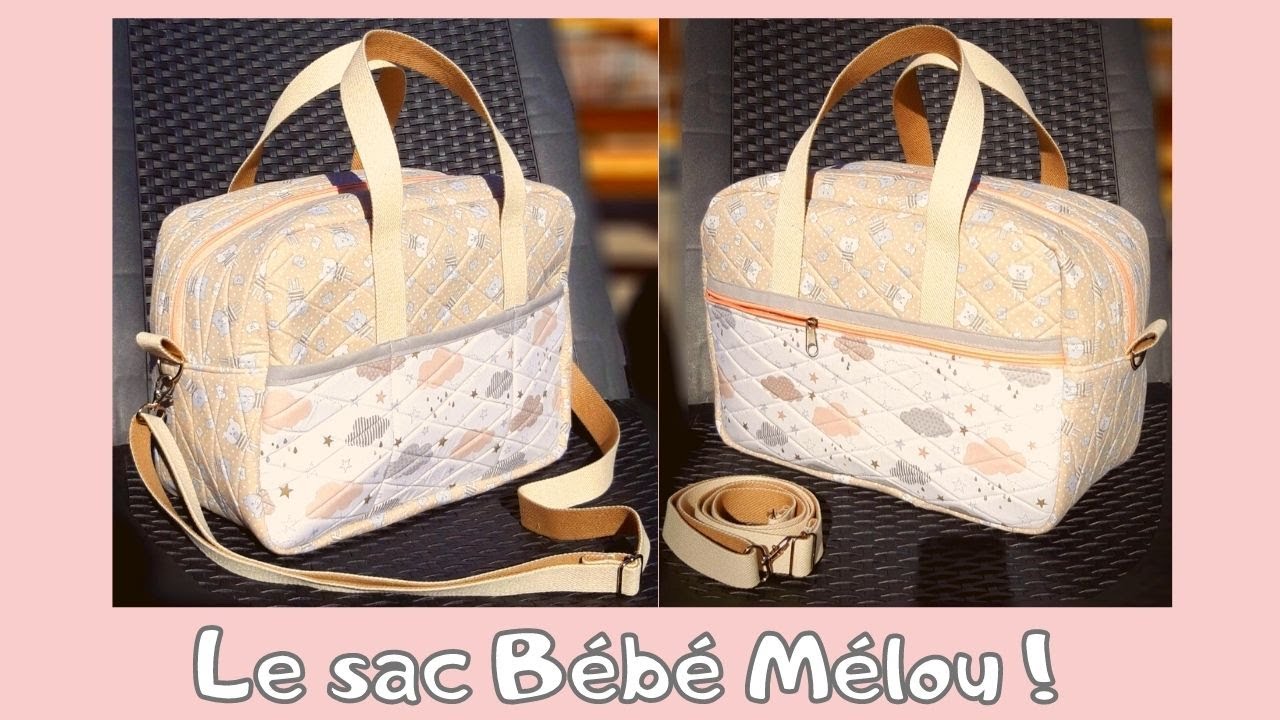 Tuto #diy pour coudre Le sac à langer BÉBÉ MÉLOU 👶🥰