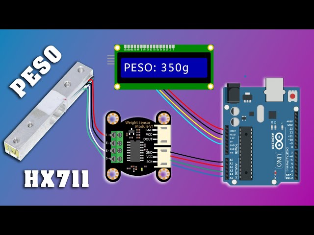 Vídeo relacionado con HALJIA HX711 - Módulo de sensor de presión de peso de 24 bits, módulo AD de precisión de doble canal Compatibile con Arduino DIY (6 unidades)