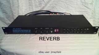 Video thumbnail for Alesis MIDIVERB II Digital Effects Processor Demo by Yon Yonson