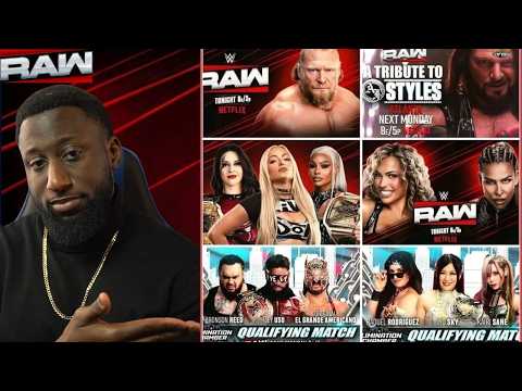 WWE Monday Night Raw Elimination Chamber Qualifying Matches | Live Reactions & Commentary