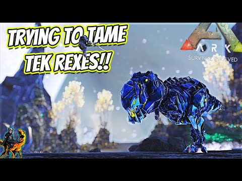 JOURNEY TO THE LUNAR BIOME FOR SOME HIGH LVL TEK REXES!! || Ark Story Unmodded Ep 186!