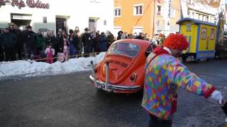 preview picture of video 'Impressionen Narrenumzug 2013 VS-Schwenningen, VW-Käfer Südstadt-Clowns Villingen'