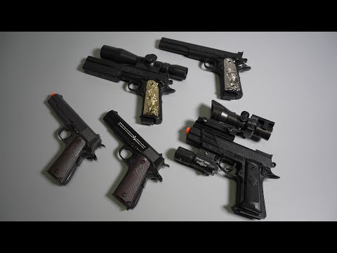 REALISTIC TOY GUNS - Airsoft gun -Colt M1911 Variation - Airsoft Gun Toy Guns collection