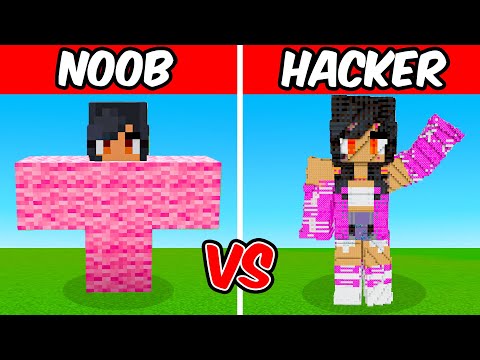 EPIC SHOWDOWN: NOOB vs HACKER - Aphmau Build!