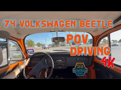 1974 VW Beetle POV driving - all original