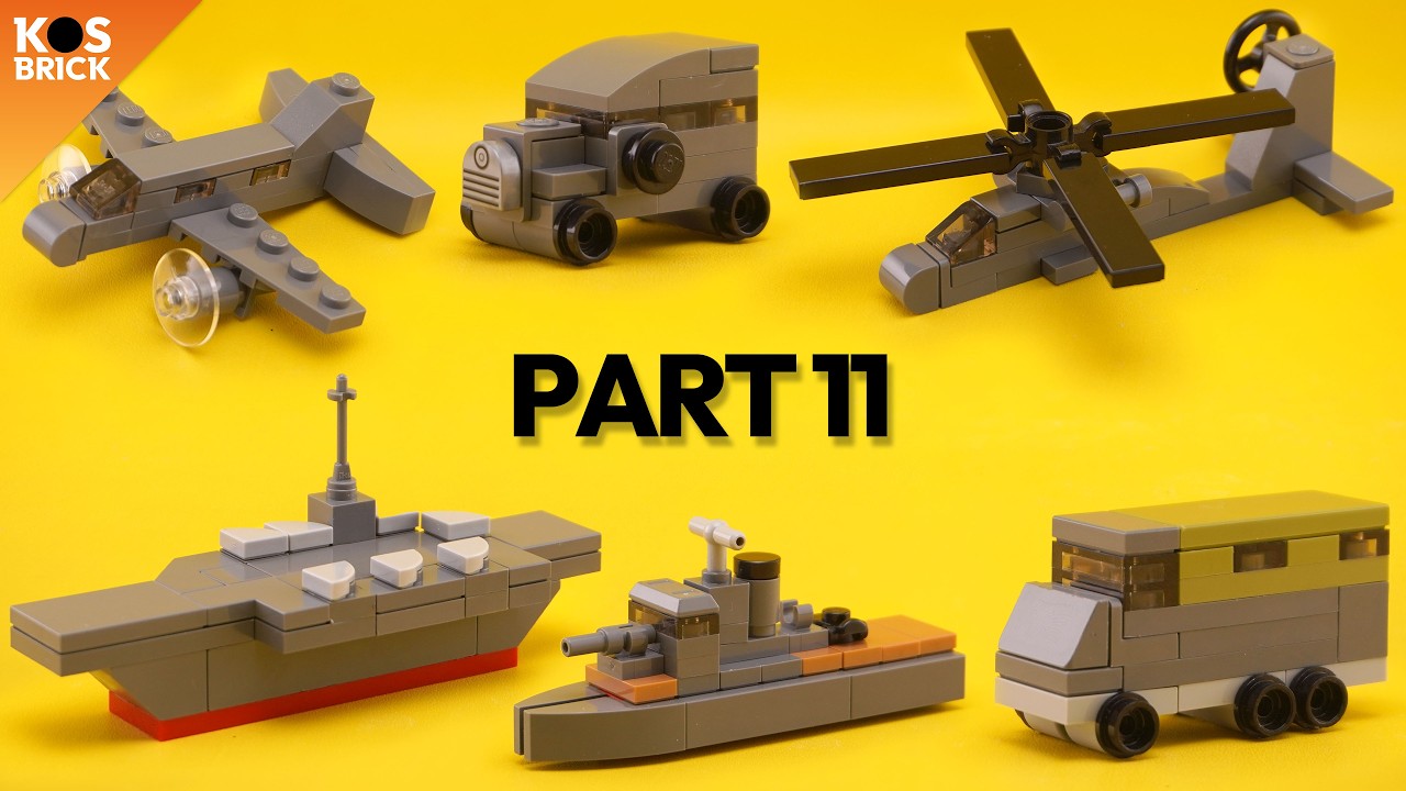 Lego Military Mini Vehicles - Part 11 (Tutorial)