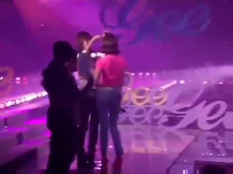 Taengsic - Taeyeon got hurt by fire work, and worried sica Fancam 090206 SNSD Gee