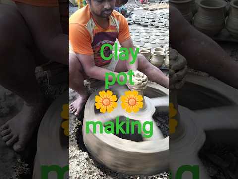 Easy Clay Pot Making Tutorial 🪘🪘 #shorts #claypot