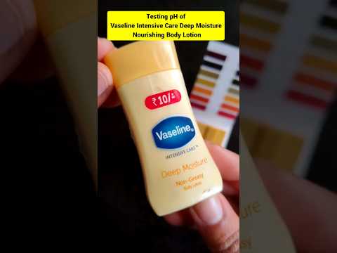 **SHOCKED**Testing pH of Vaseline Intensive Care Deep Moisture Nourishing Body lotion #kfashiongroup