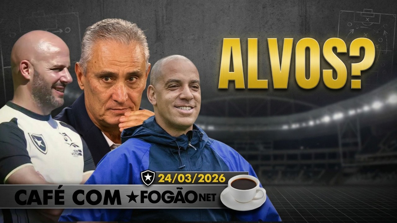 LIVE CAFÉ COM FOGÃONET | Lista de técnicos especulados no Botafogo aumenta; extracampo continua quente