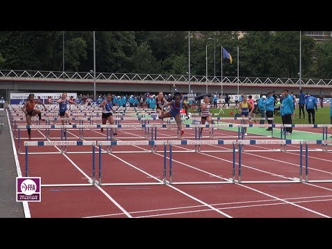 Dreux 2017 : Demi-finale 100 m haies Cadettes (Cyrena Samba-Mayela en 13''13)