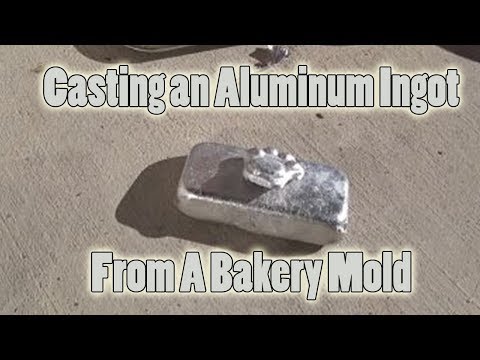 Casting an Aluminum Mold From A Bakery Pan