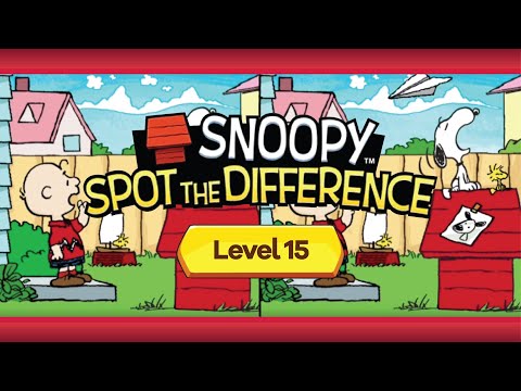 Snoopy Spot the Difference | Episode 1 | Level 15 | Normal