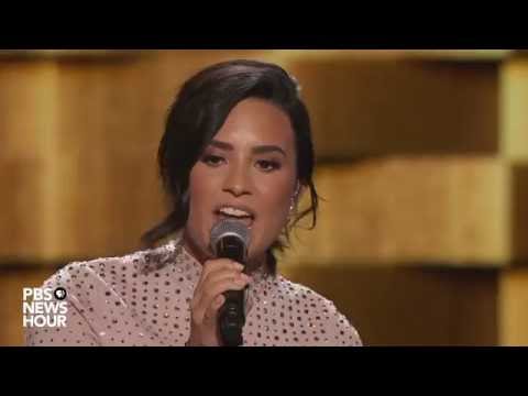 Watch Demi Lovato perform 'Confident' at the 2016 Democratic National Convention