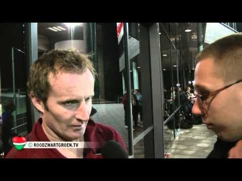 ROODZWARTGROEN Reactie Patrick Pothuizen na afloop van de wedstrijd Treffers tegen NEC Nijmegen