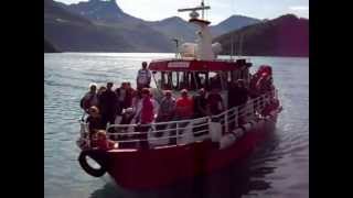 preview picture of video 'Boat to Svartisen glacier (Norway) - Катер к леднику Свартисен (Норвегия)'