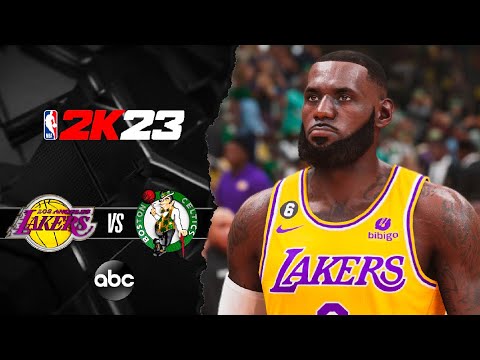 BUZZER BEATER! & Real Announcers (Mike Breen) - LAKERS vs CELTICS NBA 2K23 Simulation