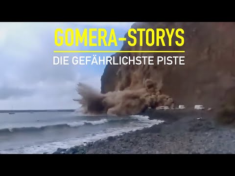 Spektakulärer Felssturz auf der Insel La Gomera