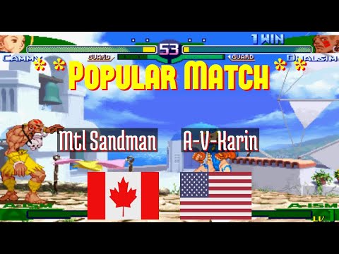 Street Fighter Alpha 3 (FT10) - Mtl Sandman (CA) vs A-V-Karin (US) - 2021-08-02