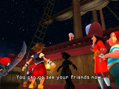 Kingdom Hearts, English cutscene: 152 - Neverland - HD 720p