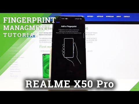How to Add Fingerprint on REALME X50 PRO - Add Screen Lock