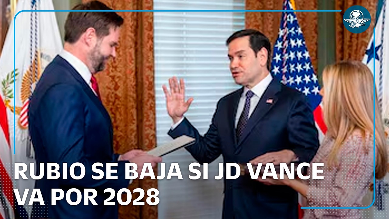 Marco Rubio descarta buscar la Presidencia de EU en 2028 si JD Vance se postula