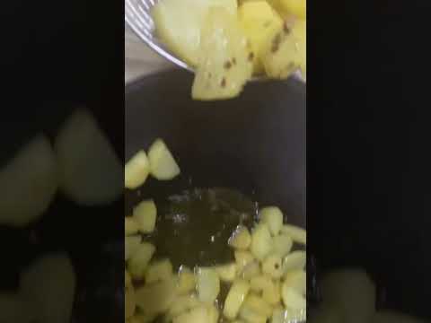 Fry potato’s Cooking with sanah #cooking #food #share #like