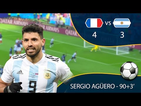 FRANCIA VS ARGENTINA 4-3| GOL SERGIO AGÜERO 90+3' | MUNDIAL RUSIA 2018 ONLINE Y CASI EN DIRECTO