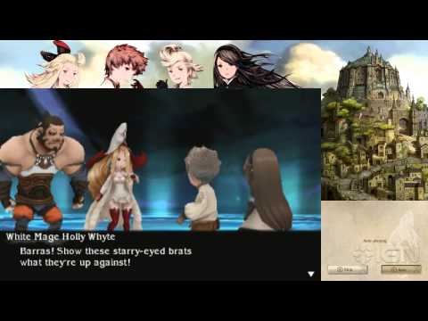 Bravely Default Walkthrough - Intro: Boss Battle: Barras Lehr and Holly Whyte