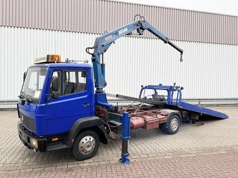 DAIMLER-BENZ - LK 814 4x2, Abschleppwagen, Kran Atlas, Hubbrille