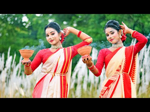 Dhak Baja Kashor Baja Dance I ঢাক বাজা কাঁসর বাজা I Shreya Ghoshal I Sts Folk Creation