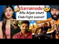 Sarrainodu Emotional Court Scene & Club Fight Scene Reaction | Allu Arjun Reaction Video !!