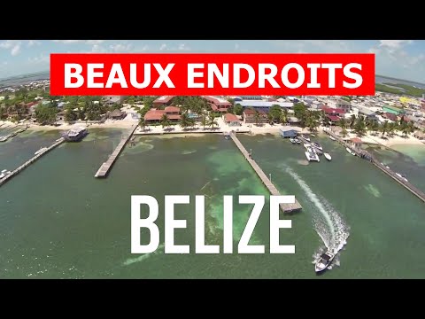 Vacances au Belize | Plages, paysages, îles, nature, villes | Vidéo 4k | Belize vue du ciel