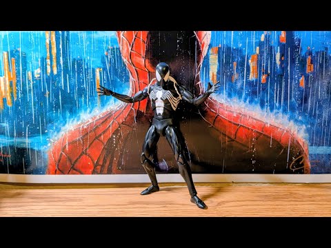 Mafex Black Suit Spider Man Figure Review!!!