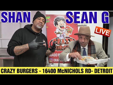 WHAT I'M EATING TODAY ||  TACOS & BURGERS IN DETROIT, MICHIGAN - CRAZY BURGERS on 6 MILE - SEAN G 